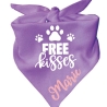 Dreieckstuch Hundehalstuch FREE KISSES personalisiert mit Name