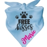 Dreieckstuch Hundehalstuch FREE KISSES personalisiert mit Name