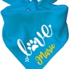 Dreiecks Hundehalstuch LOVE personalisiert mit Name