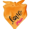 Dreiecks Hundehalstuch LOVE personalisiert mit Name