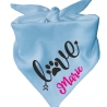 Dreiecks Hundehalstuch LOVE personalisiert mit Name