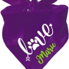 Dreiecks Hundehalstuch LOVE personalisiert mit Name
