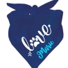 Dreiecks Hundehalstuch LOVE personalisiert mit Name