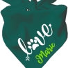 Dreiecks Hundehalstuch LOVE personalisiert mit Name