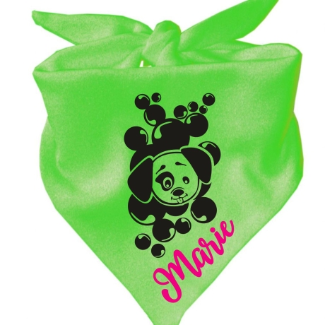 Dreiecks Hundehalstuch WELPE MOPPEL personalisiert mit Name