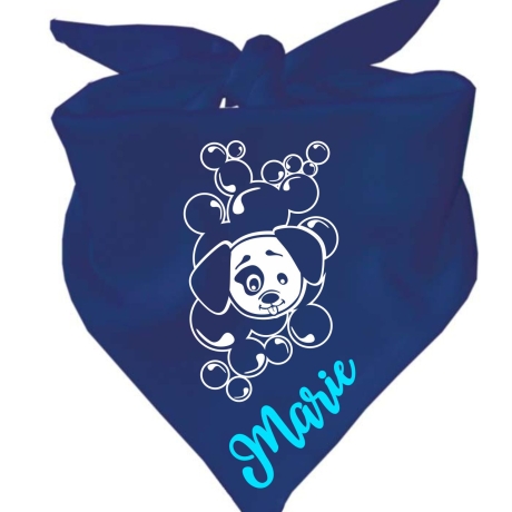 Dreiecks Hundehalstuch WELPE MOPPEL personalisiert mit Name
