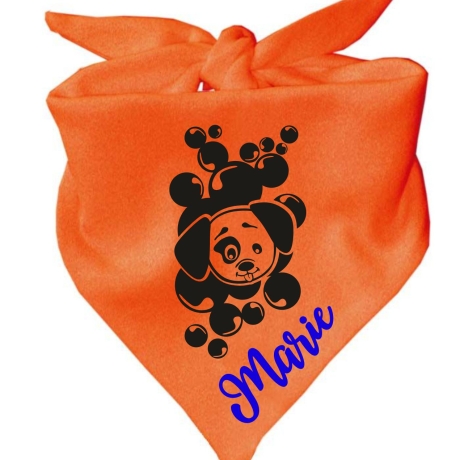 Dreiecks Hundehalstuch WELPE MOPPEL personalisiert mit Name