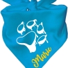 Dreiecks Hundehalstuch PFOTE Umriss personalisiert mit Name