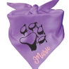 Dreiecks Hundehalstuch PFOTE Umriss personalisiert mit Name