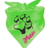 Dreiecks Hundehalstuch PFOTE Umriss personalisiert mit Name