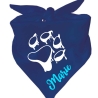 Dreiecks Hundehalstuch PFOTE Umriss personalisiert mit Name