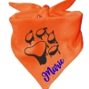 Dreiecks Hundehalstuch PFOTE Umriss personalisiert mit Name