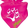 Dreiecks Hundehalstuch PFOTE Umriss personalisiert mit Name