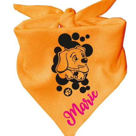 Dreiecks Hundehalstuch WELPE STROLCHI personalisiert mit Name