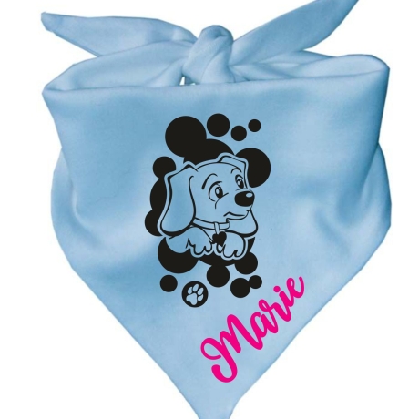 Dreiecks Hundehalstuch WELPE STROLCHI personalisiert mit Name