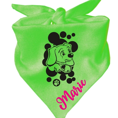 Dreiecks Hundehalstuch WELPE STROLCHI personalisiert mit Name