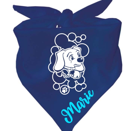 Dreiecks Hundehalstuch WELPE STROLCHI personalisiert mit Name