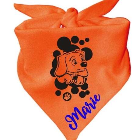 Dreiecks Hundehalstuch WELPE STROLCHI personalisiert mit Name