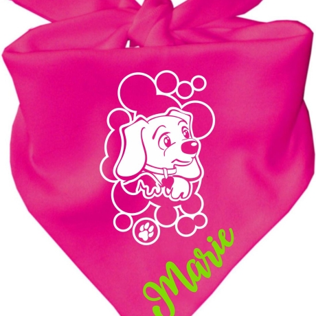 Dreiecks Hundehalstuch WELPE STROLCHI personalisiert mit Name