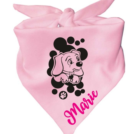Dreiecks Hundehalstuch WELPE STROLCHI personalisiert mit Name