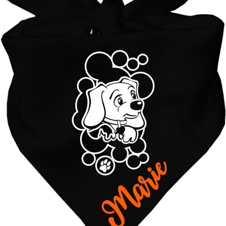 Dreiecks Hundehalstuch WELPE STROLCHI personalisiert mit Name