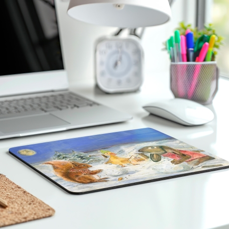 Mousepad für Kinder Tiermotiv Drei Freunde