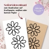 Gastgeschenk zum Ausdrucken – Blumen für Schokokugeln