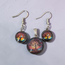 Schmuckset mit Motivstein