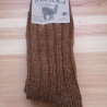 Alpaka Damen-/Herren Wintersocken, dick gestrickt, braun, neu