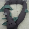 Bettschlange Drache, Puckschnecke, Bettrolle, Wickeltischrolle