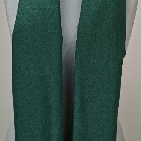 Damen-Kaschmir-Schal mit Fransen, 200x75 cm, dunkelgrün