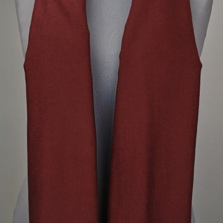 Damen-Kaschmir-Schal mit Fransen, 200x75 cm, dunkelrot