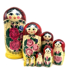 9-er Matroschka Semenova klassisch, 24 cm, # DZ 462