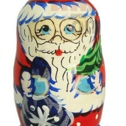 Tannenbaum-/Geschenkanhänger Nikolaus, Holz, #DZ 616