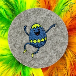 Einzeldatei tanzendes Ei - 03 - Größe: 5.19 x 6.14 cm