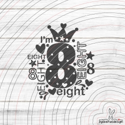 I'm eight Plotterdatei SVG DXF