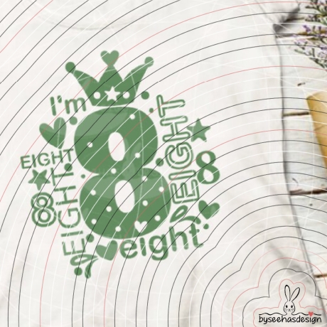 I'm eight Plotterdatei SVG DXF