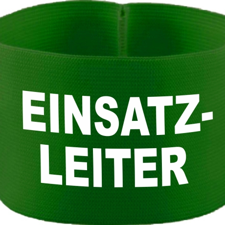 gummielastische Armbinde 10 cm bedruckt mit EINSATZLEITER