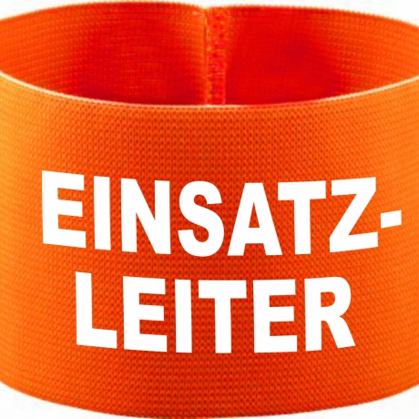 gummielastische Armbinde 10 cm bedruckt mit EINSATZLEITER