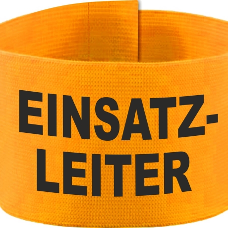 Klett-Armbinde 10 cm Höhe bedruckt mit EINSATZLEITER