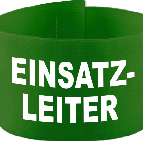 Klett-Armbinde 10 cm Höhe bedruckt mit EINSATZLEITER