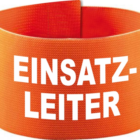 Klett-Armbinde 10 cm Höhe bedruckt mit EINSATZLEITER