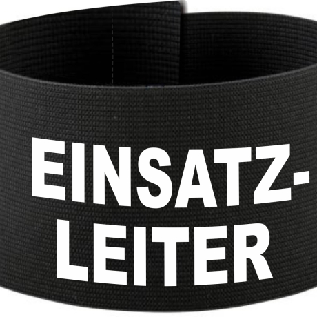 Klett-Armbinde 10 cm Höhe bedruckt mit EINSATZLEITER
