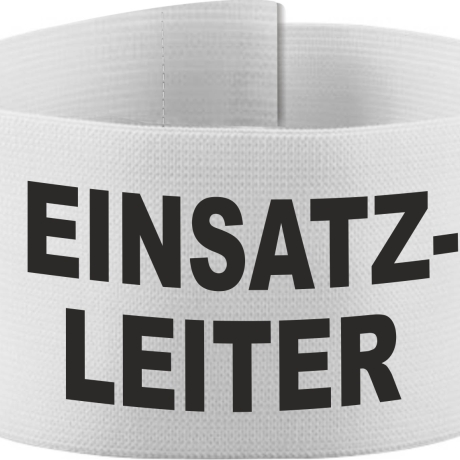 Klett-Armbinde 10 cm Höhe bedruckt mit EINSATZLEITER