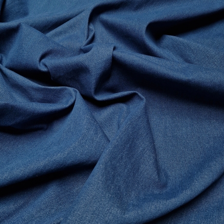 Stretch-Denim, elastischer Jeansstoff blau 9,3 oz 170 cm breit