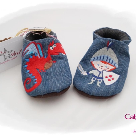 Upcycling Jeanspuschen Elbritter vegan