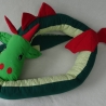 Bettschlange Drache, Puckschnecke, Bettrolle, Wickeltischrolle