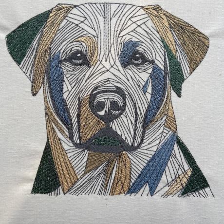 Labrador Retriever - 15.76 x 14.58 cm
