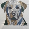 Labrador Retriever - 15.76 x 14.58 cm