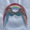 Regenbogen Flügel - 15.51 x 16.69 cm